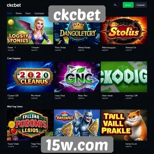 Novidades em jogos disponíveis na ckcbet